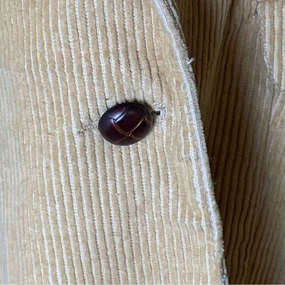 70s Oscar De La Renta Woman’s Mustard Yellow Corduroy Sport Coat VTG size 13/14 - Picture 8 of 12